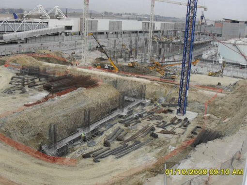 ALS – Plan de desarrollo – nuevo “busgate” norte – ampliación de las terminales de equipaje – estructuras y cimentaciones