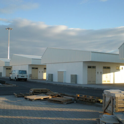 Construção das instalações terrestres do Porto de Pesca de Quarteira