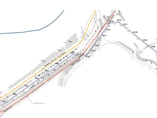 Conduite d’amenée de contournement : Déviation du tracé dans la zone du nouvel hôpital de Vila Franca de Xira