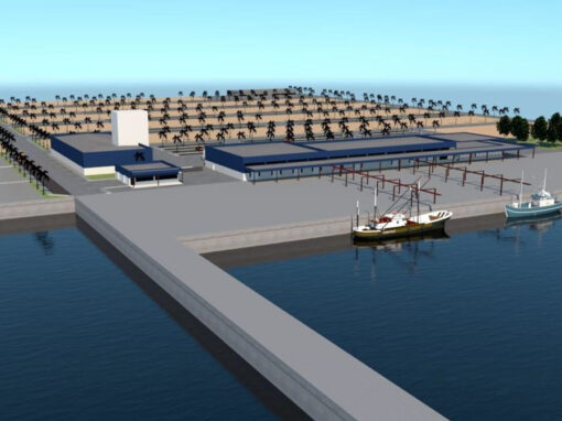 Construção do porto de Pesca Industrial