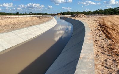 Obras de construção do sistema de transferência de água em Angola com projeto Prospectiva